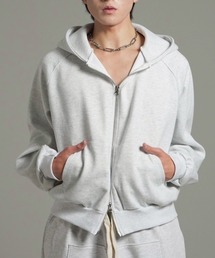 Chikashitsu +（チカシツプラス）の「【Chikashitsu +】heavy weight cotton cropped hoodie / 【チカシツプラス】ヘビーウェイトコットンクロップドパーカー（パーカー）」