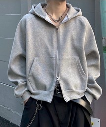 Chikashitsu +（チカシツプラス）の「【Chikashitsu +】heavy weight cotton cropped hoodie / 【チカシツプラス】ヘビーウェイトコットンクロップドパーカー（パーカー）」
