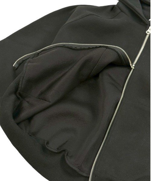 Chikashitsu +（チカシツプラス）の「【Chikashitsu +】heavy weight cotton cropped hoodie / 【チカシツプラス】ヘビーウェイトコットンクロップドパーカー（パーカー・メンズ・グレー/杢グレー/ブラック・ONE SIZE）」の14枚目の写真