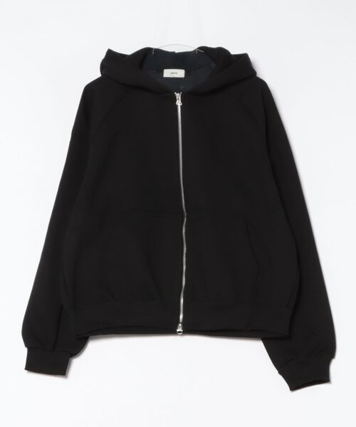 Chikashitsu +（チカシツプラス）の「【Chikashitsu +】heavy weight cotton cropped hoodie / 【チカシツプラス】ヘビーウェイトコットンクロップドパーカー（パーカー・メンズ・グレー/杢グレー/ブラック・ONE SIZE）」の12枚目の写真