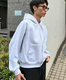 Chikashitsu +（チカシツプラス）の「【Chikashitsu +】heavy weight cotton cropped hoodie / 【チカシツプラス】ヘビーウェイトコットンクロップドパーカー（パーカー）」