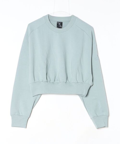 adidas（アディダス）の「アディダス adidas ALL SZN ソフト ラックス ルーズ スウェットシャツ（スウェット・レディース・オフホワイト/グリーン/ホワイト/ブラック/グリーン系その他・S/M/L/XL）」の5枚目の写真