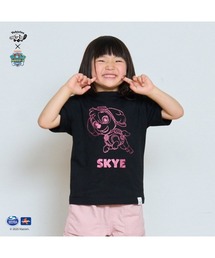 L.E.D.BITES（エルイーディーバイツ）の「パウパトロール 子供服　キラキララメ半袖Tシャツスカイホワイト スカイ（Tシャツ/カットソー）」