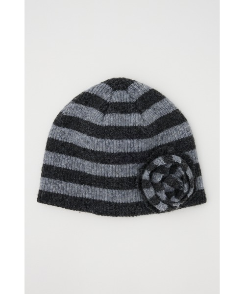 LAGUA GEM（ラグアジェム）の「FLOWER MOTIF KNIT キャップ（ニットキャップ/ビーニー・レディース・レッド系その他/グレー系その他2/ブラック・FREE）」の18枚目の写真