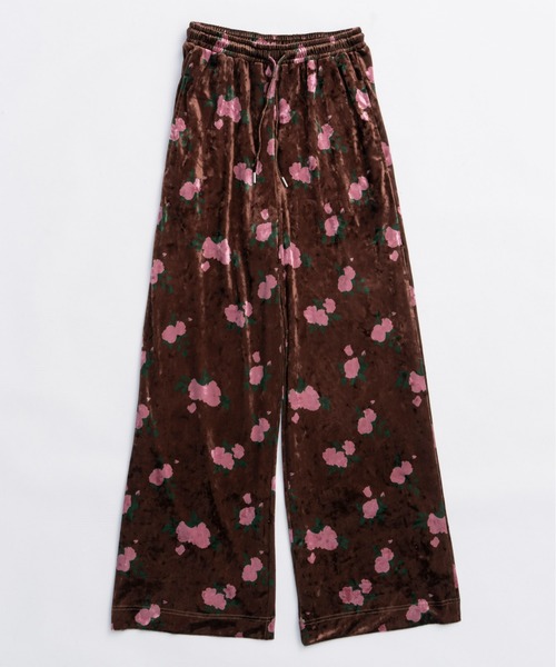 MAISON SPECIAL（メゾンスペシャル）の「Multi Fabric Velour Easy Pants/マルチファブリックベロアイージーパンツ（その他パンツ・レディース・ブラック/アイボリー/ブラウン/ブルー・38/36）」の9枚目の写真