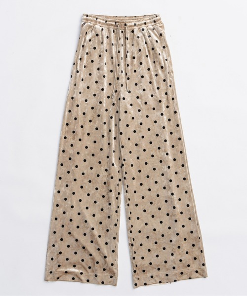 MAISON SPECIAL（メゾンスペシャル）の「Multi Fabric Velour Easy Pants/マルチファブリックベロアイージーパンツ（その他パンツ・レディース・ブラック/アイボリー/ブラウン/ブルー・38/36）」の10枚目の写真