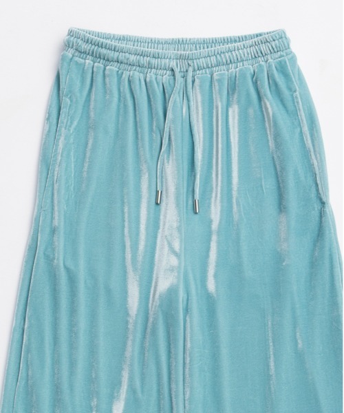 MAISON SPECIAL（メゾンスペシャル）の「Multi Fabric Velour Easy Pants/マルチファブリックベロアイージーパンツ（その他パンツ・レディース・ブラック/アイボリー/ブラウン/ブルー・38/36）」の11枚目の写真