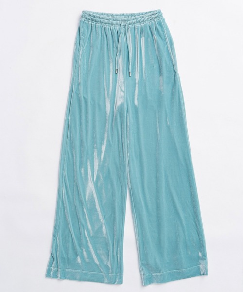 MAISON SPECIAL（メゾンスペシャル）の「Multi Fabric Velour Easy Pants/マルチファブリックベロアイージーパンツ（その他パンツ・レディース・ブラック/アイボリー/ブラウン/ブルー・38/36）」の16枚目の写真