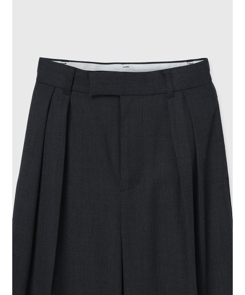 anuans（アニュアンス）の「【XSサイズあり】ベーシックタックワイドパンツ（スラックス・レディース・ベージュ/ブラウン/グレー・SMALL/MEDIUM/X-SMALL）」の19枚目の写真