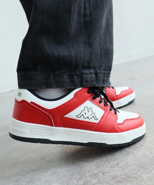 Kappa（カッパ）の「【Kappa/カッパ】レースアップ ローカット スニーカー（スニーカー・メンズ・レッド/ブラック・25.5cm/26.0cm/26.5cm/27.0cm）」の7枚目の写真