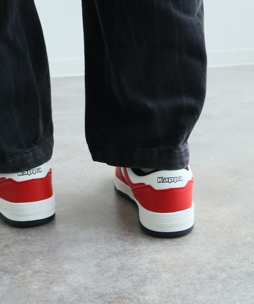 Kappa（カッパ）の「【Kappa/カッパ】レースアップ ローカット スニーカー（スニーカー・メンズ・レッド/ブラック・25.5cm/26.0cm/26.5cm/27.0cm）」の3枚目の写真