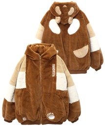 PANDIESTA（パンディエスタ）の「逆さパンダ切替フェイクファーパーカー(M2)（ブルゾン）」