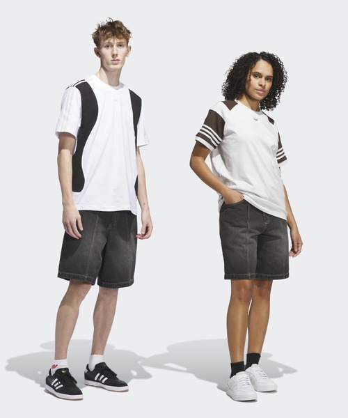 アディダス　Tシャツ&amp;ショートパンツ adidas（アディダス） メッシュショートパンツ ワンポイントロゴ 吸汗