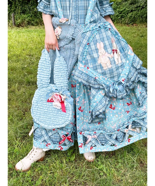 うさぎシルエットフリルバッグ（トートバッグ）｜PINK HOUSE（ピンク