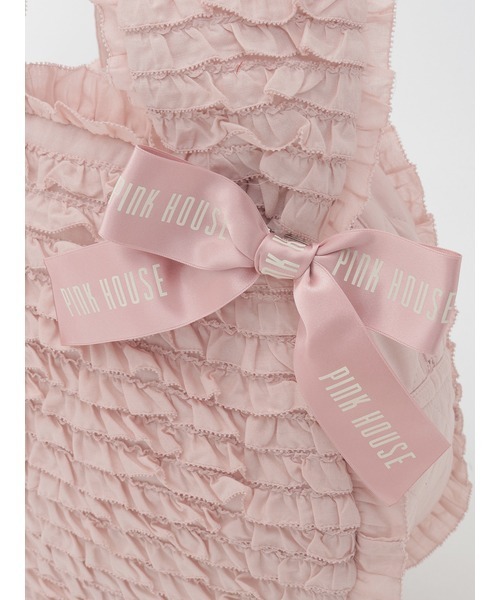 うさぎシルエットフリルバッグ（トートバッグ）｜PINK HOUSE（ピンク