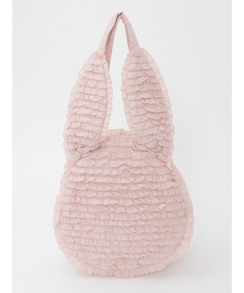 うさぎシルエットフリルバッグ（トートバッグ）｜PINK HOUSE（ピンク