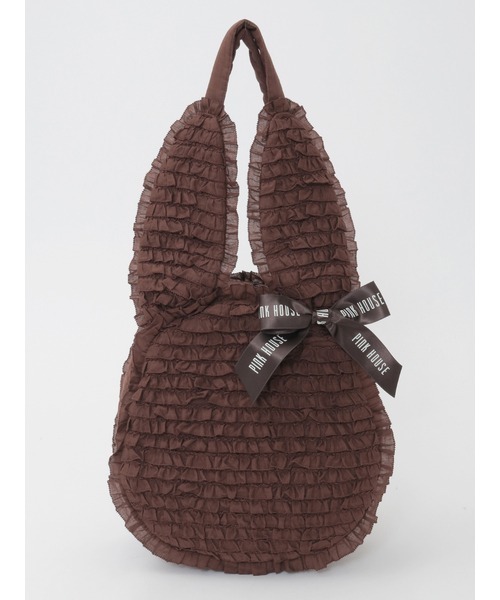 うさぎシルエットフリルバッグ（トートバッグ）｜PINK HOUSE（ピンク