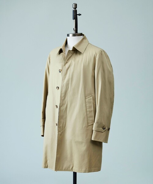 J.PRESS(ジェイプレス)の「3シーズン対応【定番】コンパクトスピンギャバジン ステンカラーコート_25年モデル(ステンカラーコート・メンズ・ベージュ系/ネイビー系・MEDIUM/LARGE/X-LARGE)」の2枚目の写真