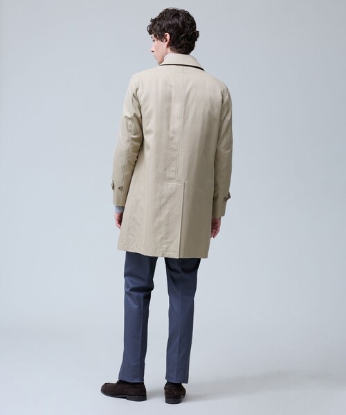 J.PRESS(ジェイプレス)の「3シーズン対応【定番】コンパクトスピンギャバジン ステンカラーコート_25年モデル(ステンカラーコート・メンズ・ベージュ系/ネイビー系・MEDIUM/LARGE/X-LARGE)」の12枚目の写真