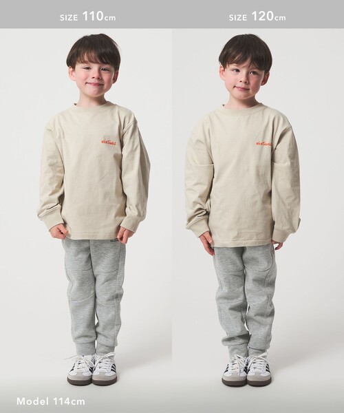 green label relaxing（グリーンレーベルリラクシング）の「アクティブパンツ （グレー）/ キッズ  100cm-160cm（その他パンツ・キッズ・ライトグレー・140cm/130cm/160cm/150cm/120cm/110cm/100cm）」の5枚目の写真