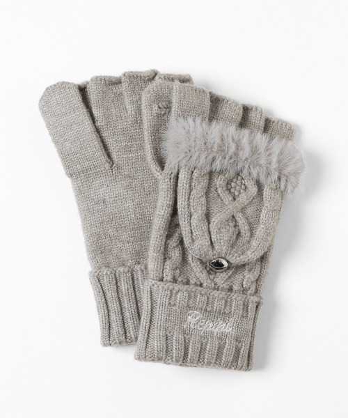 セール】ケーブルファーミトン（手袋）｜repipi armario（レピピ