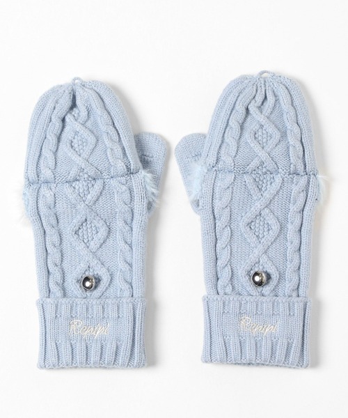 セール】ケーブルファーミトン（手袋）｜repipi armario（レピピ