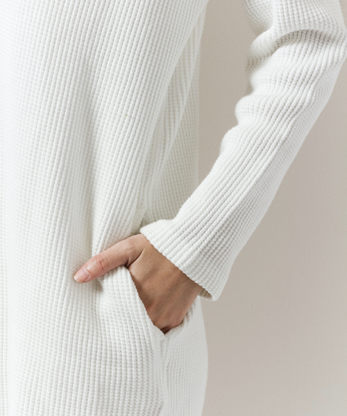 AMERICAN RAG CIE（アメリカンラグシー）の「AMERICAN RAG CIE　BIGコットンワッフルワンピース/212-AUH-L161-OP044（ワンピース・レディース・ホワイト/トップグレー・FREE）」の16枚目の写真