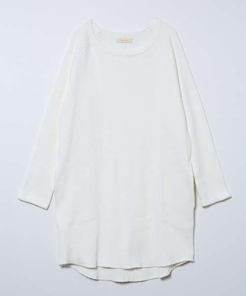 AMERICAN RAG CIE（アメリカンラグシー）の「AMERICAN RAG CIE　BIGコットンワッフルワンピース/212-AUH-L161-OP044（ワンピース・レディース・ホワイト/トップグレー・FREE）」の10枚目の写真