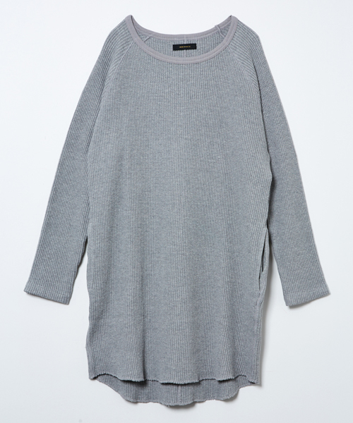 AMERICAN RAG CIE（アメリカンラグシー）の「AMERICAN RAG CIE　BIGコットンワッフルワンピース/212-AUH-L161-OP044（ワンピース・レディース・ホワイト/トップグレー・FREE）」の11枚目の写真