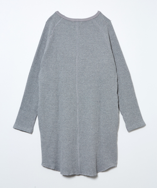 AMERICAN RAG CIE（アメリカンラグシー）の「AMERICAN RAG CIE　BIGコットンワッフルワンピース/212-AUH-L161-OP044（ワンピース・レディース・ホワイト/トップグレー・FREE）」の12枚目の写真