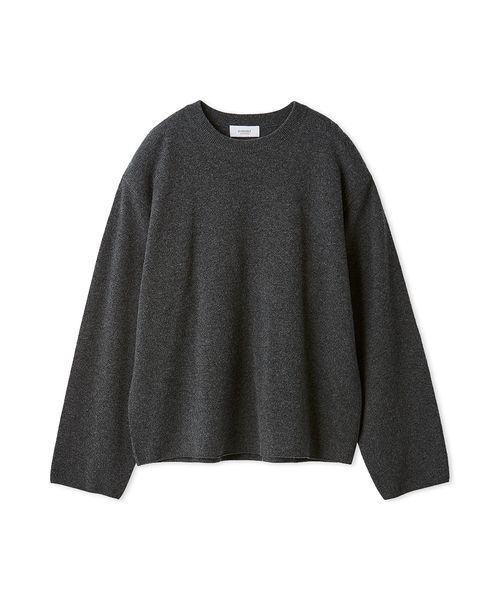 emmi（エミ）の「【セットアップ対応】ラムウールオーバーニットトップス（ニット/セーター・レディース・バーガンディー/ライトベージュ/チャコールグレー・F）」の21枚目の写真