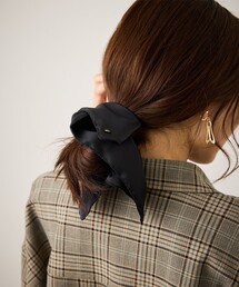 ROPE' PICNIC(ロペピクニック)のチャーム付きサテンボリュームスクエアシュシュ(ヘアゴム)
