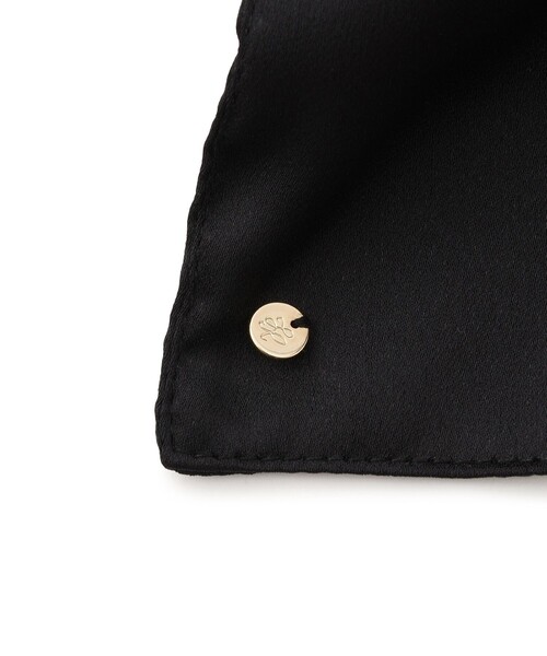 ROPE' PICNIC（ロペピクニック）の「チャーム付きサテンボリュームスクエアシュシュ（ヘアゴム・レディース・イエロー系その他3/ベージュ/ブラック・FREE）」の9枚目の写真