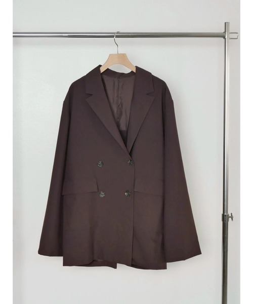 TRUNC(トランクエイティーエイト)の「Back Slit Ribbon Jacket(テーラードジャケット・レディース・ブラウン/ブラウン系その他/ブラック・FREE)」の20枚目の写真