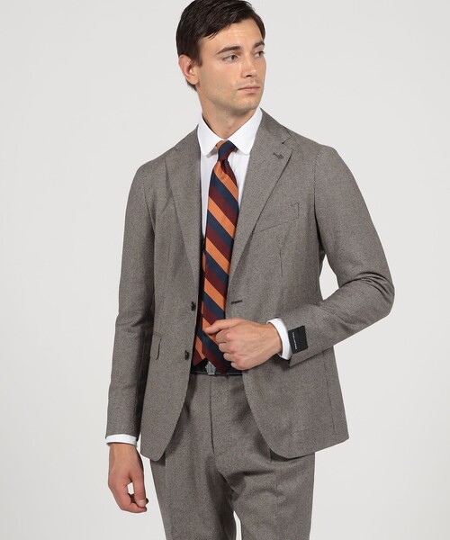 セール】【別注】TAGLIATORE ウールサキソニーハウンドトゥース