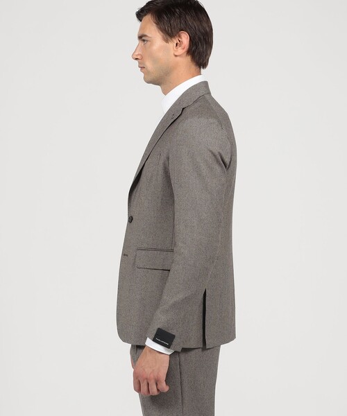 セール】【別注】TAGLIATORE ウールサキソニーハウンドトゥース