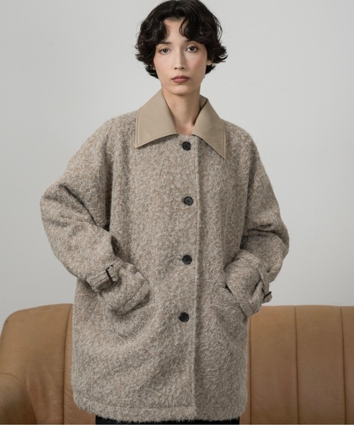 ディファレントマテリアルフラッフィーコート different material fluffy coat / ディファレントマテリアル