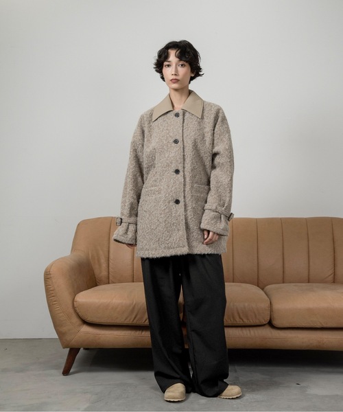 ディファレントマテリアルフラッフィーコート different material fluffy coat / ディファレントマテリアル