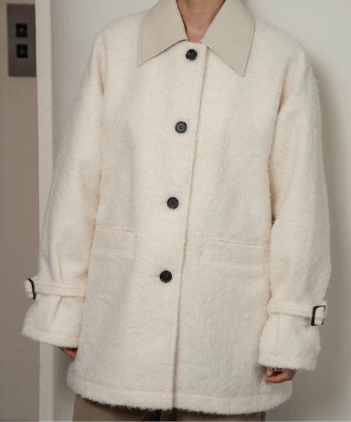 ディファレントマテリアルフラッフィーコート different material fluffy coat / ディファレントマテリアル