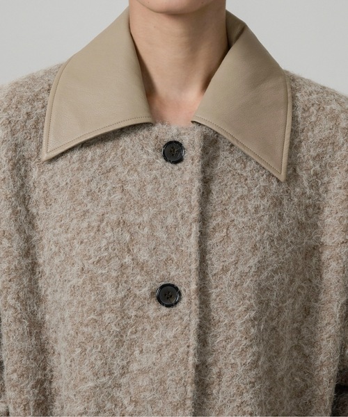 lawgy（ラウジー）の「different material fluffy coat / ディファ