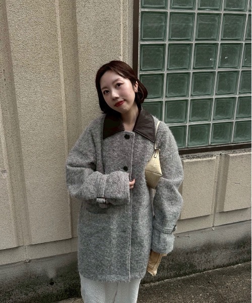 ディファレントマテリアルフラッフィーコート different material fluffy coat / ディファレントマテリアル