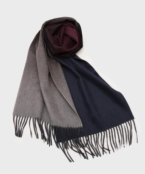 tk.TAKEO KIKUCHI（ティーケータケオキクチ）の「【カシミヤ】グラデーションマフラー（マフラー・メンズ・ネイビー系3/ワイン系2・00）」の10枚目の写真