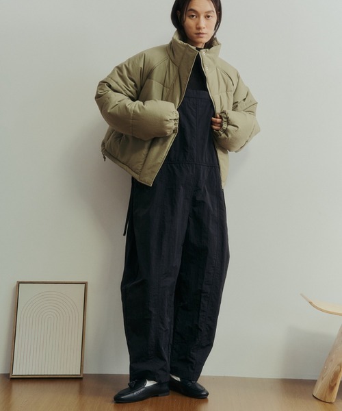 Libra Cue（リブラ キュー）の「中綿ショートブルゾン（ダウンジャケット/コート・レディース・ブラック/ベージュ・FREE）」の20枚目の写真