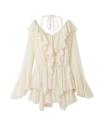 SNIDEL | シフォンフリルミニコンビワンピース(ワンピース)