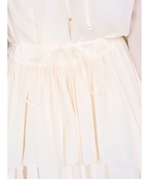 SNIDEL（スナイデル）の「シフォンフリルミニコンビワンピース（ワンピース・レディース・ラベンダー/アイボリー/ブラック・1/0）」の14枚目の写真