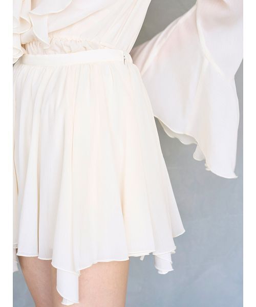 SNIDEL（スナイデル）の「シフォンフリルミニコンビワンピース（ワンピース・レディース・ラベンダー/アイボリー/ブラック・1/0）」の17枚目の写真