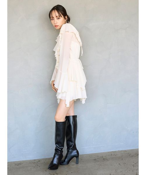 シフォンフリルミニコンビワンピース（ワンピース）｜SNIDEL