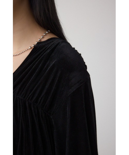 AZUL by moussy(アズールバイマウジー)の「ベロアリボンブラウス(シャツ/ブラウス・レディース・ブラック/ブラウン・FREE)」の11枚目の写真