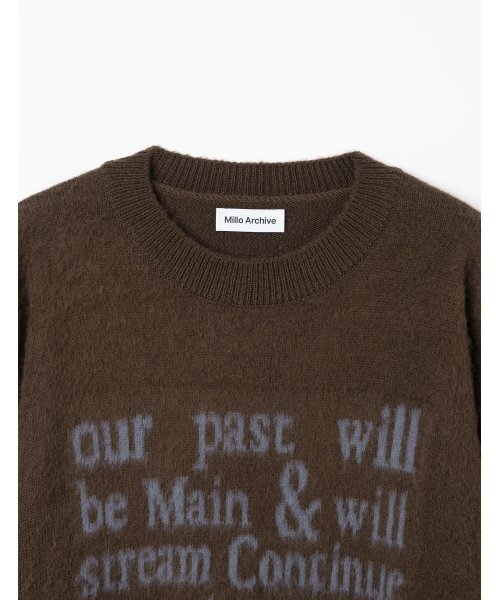 Millo Archive（ミロ アーカイブ）の「グローリーテキストニット [ブラウン]（ニット/セーター・メンズ・その他・MEDIUM/LARGE/X-LARGE）」の2枚目の写真