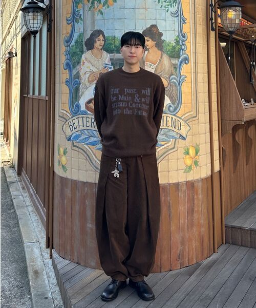 Millo Archive（ミロ アーカイブ）の「グローリーテキストニット [ブラウン]（ニット/セーター・メンズ・その他・MEDIUM/LARGE/X-LARGE）」の8枚目の写真